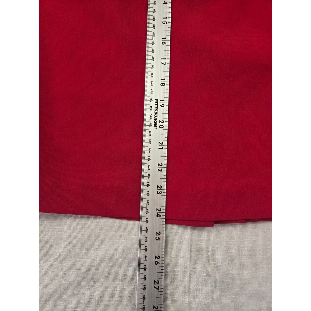 Le Suit Womens Red Polyester Lined Pencil Skirt Size 8 Solid Professional Skirt - Picture 4 of 7